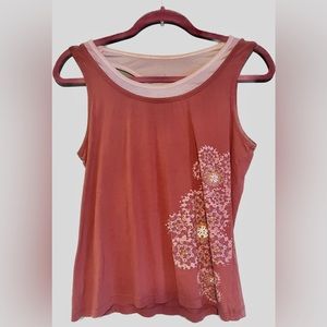 Adventura tank top Women Sz small Burnt Orange-Organic Cotton